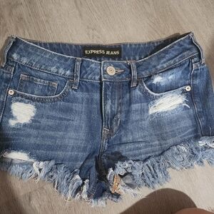 Women's Blue Denim Shorts